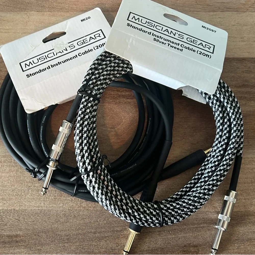 Instrument Cable Set - Black and Silver